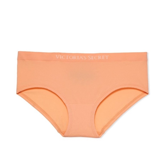 Victoria's Secret Bare Seamless Logo Hiphugger Panty Orange XS NEW - Picture 5 of 6